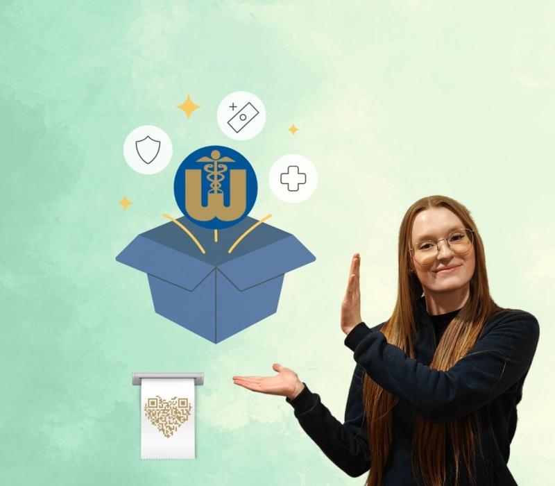 Eine Wutschka-Mitarbeiterin pr&auml;sentiert ein k&uuml;nstlerisches Abbild der Wutschka-App