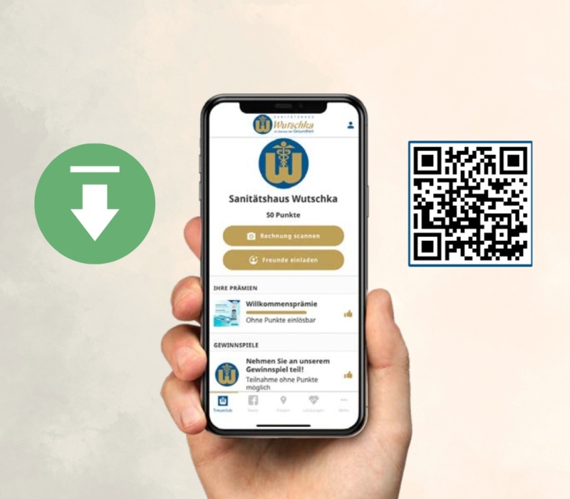 Ein Handy liegt in der Hand eines Wutschka App-Nutzers