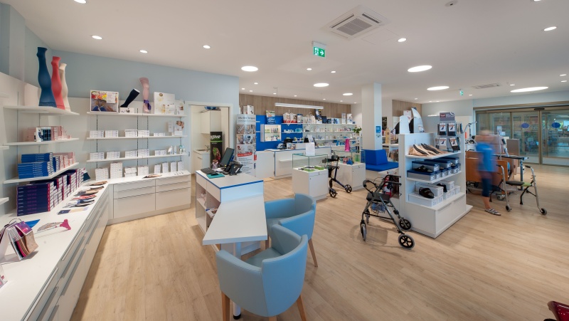 Der Verkaufsraum unseres Sanit&auml;tshauses in Melk